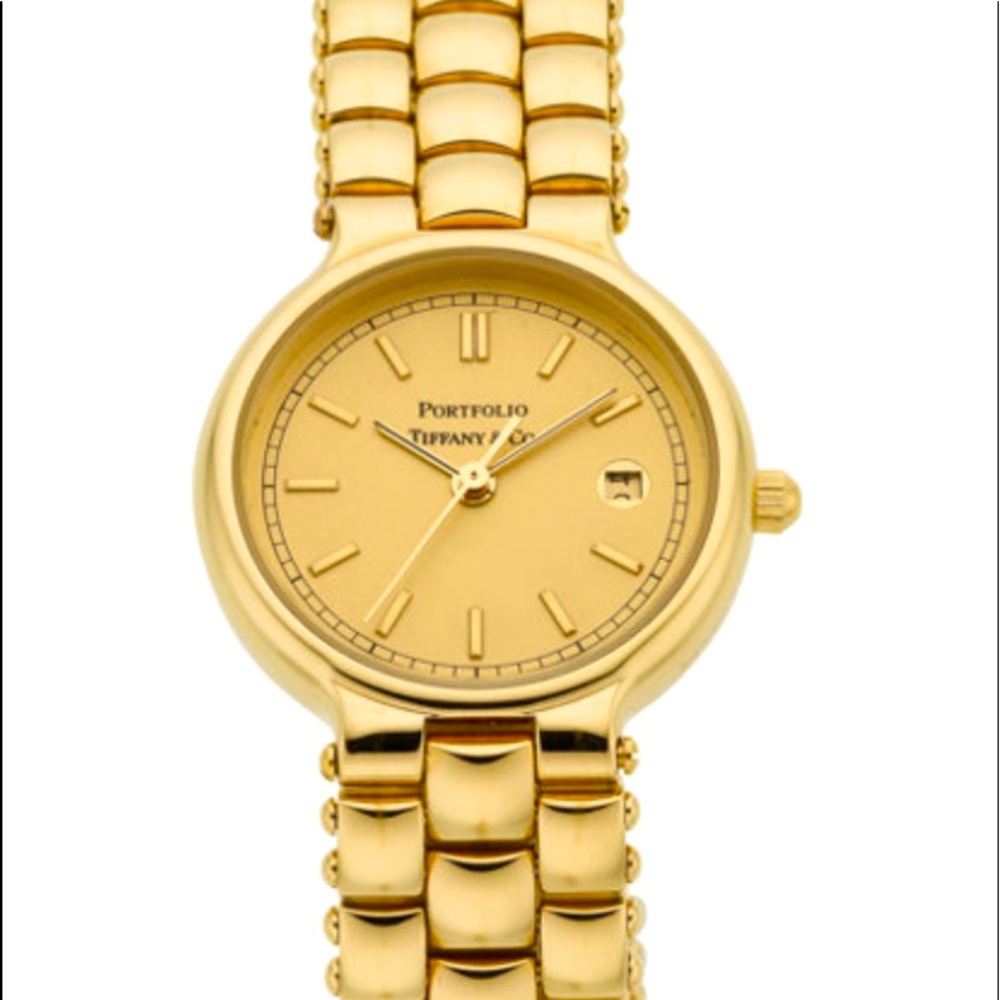 Tiffany & Co Classic Gold Unisex Portfolio Watch